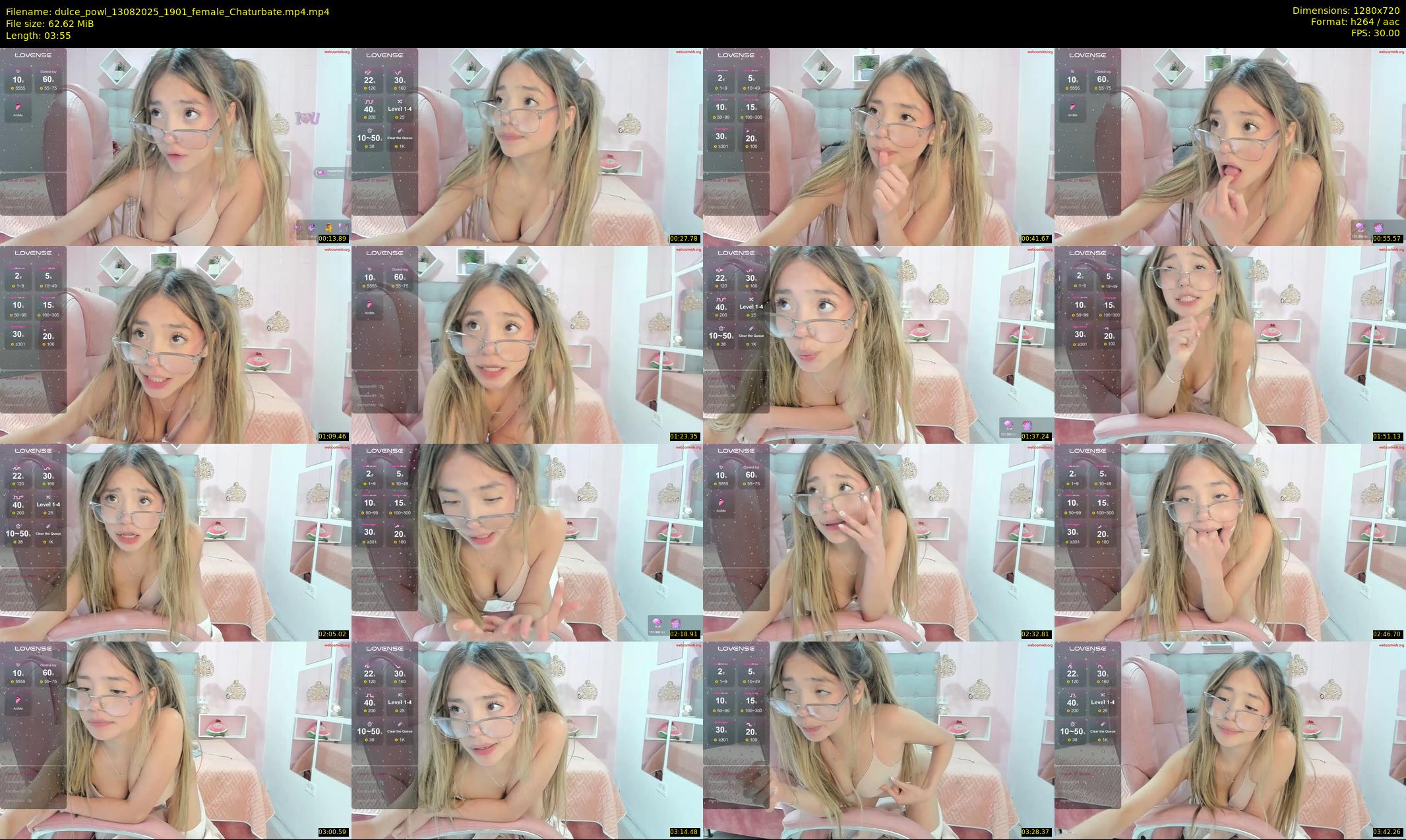 dulce_powl — 4 minute Chaturbate female cam show recording, 720p, Aug 13, 2025