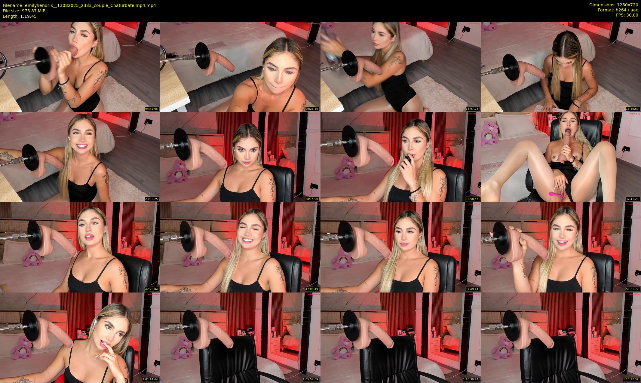 emilyhendrix_ — 80 minute Chaturbate couple cam show recording, 720p, Aug 13, 2025