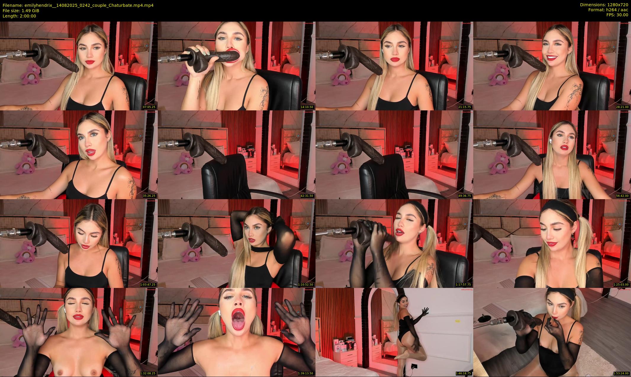 emilyhendrix_ — 120 minute Chaturbate couple cam show recording, 720p, Aug 14, 2025