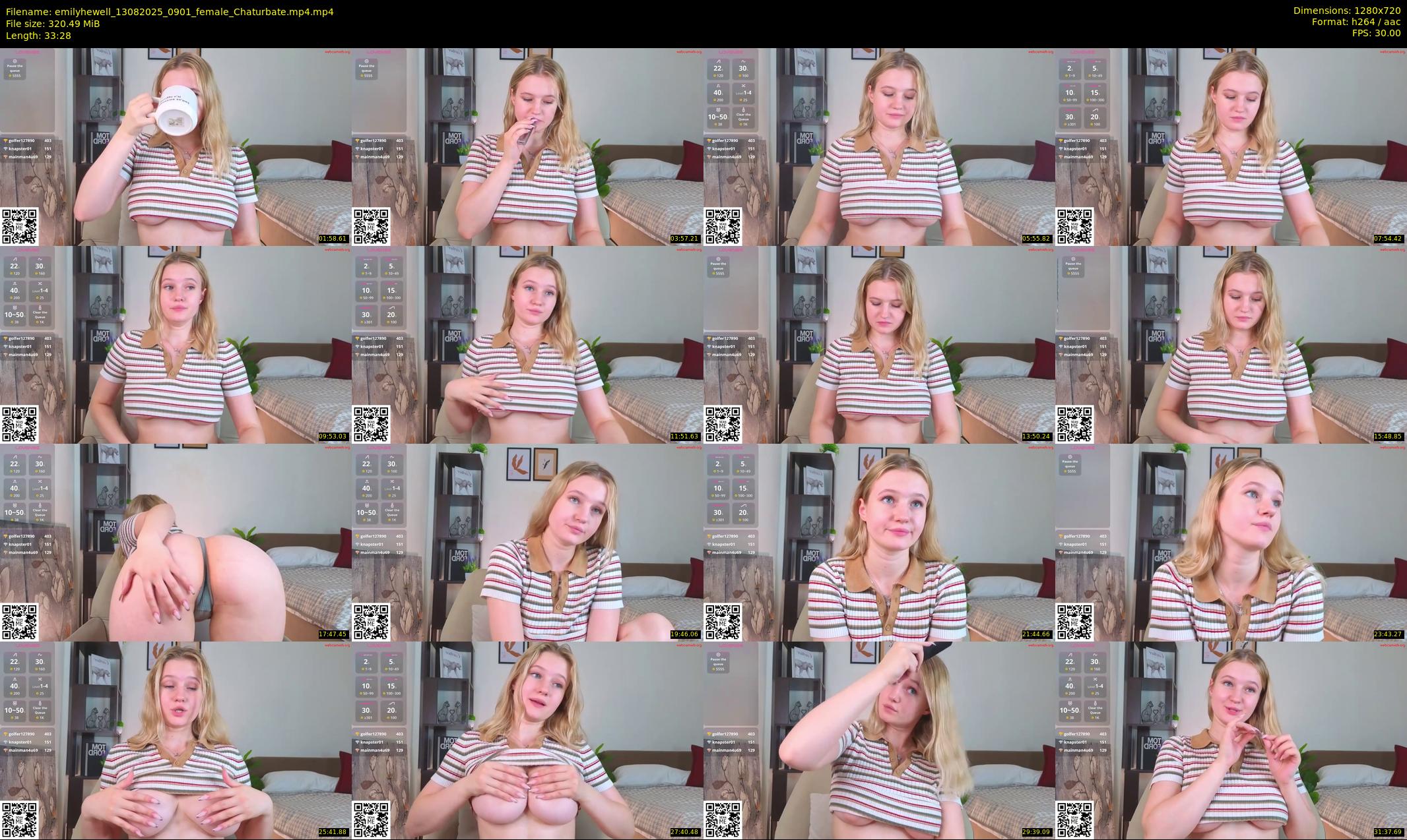 emilyhewell — 34 minute Chaturbate female cam show recording, 720p, Aug 13, 2025