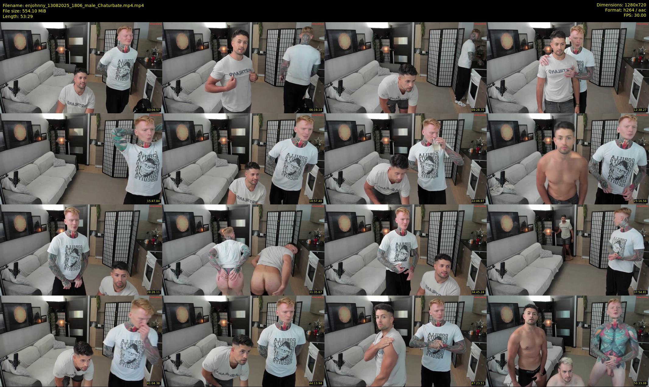 enjohnny — 54 minute Chaturbate male cam show recording, 720p, Aug 13, 2025