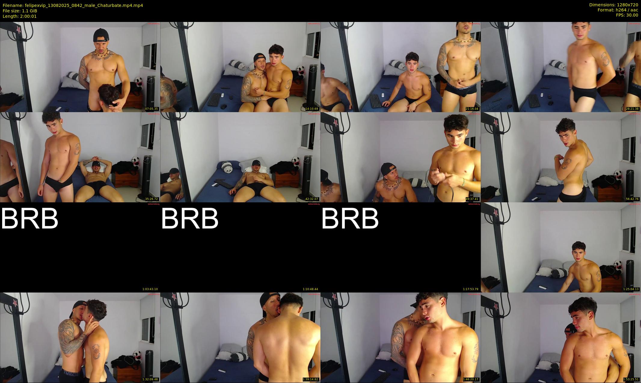 felipexvip — 121 minute Chaturbate male cam show recording, 720p, Aug 13, 2025