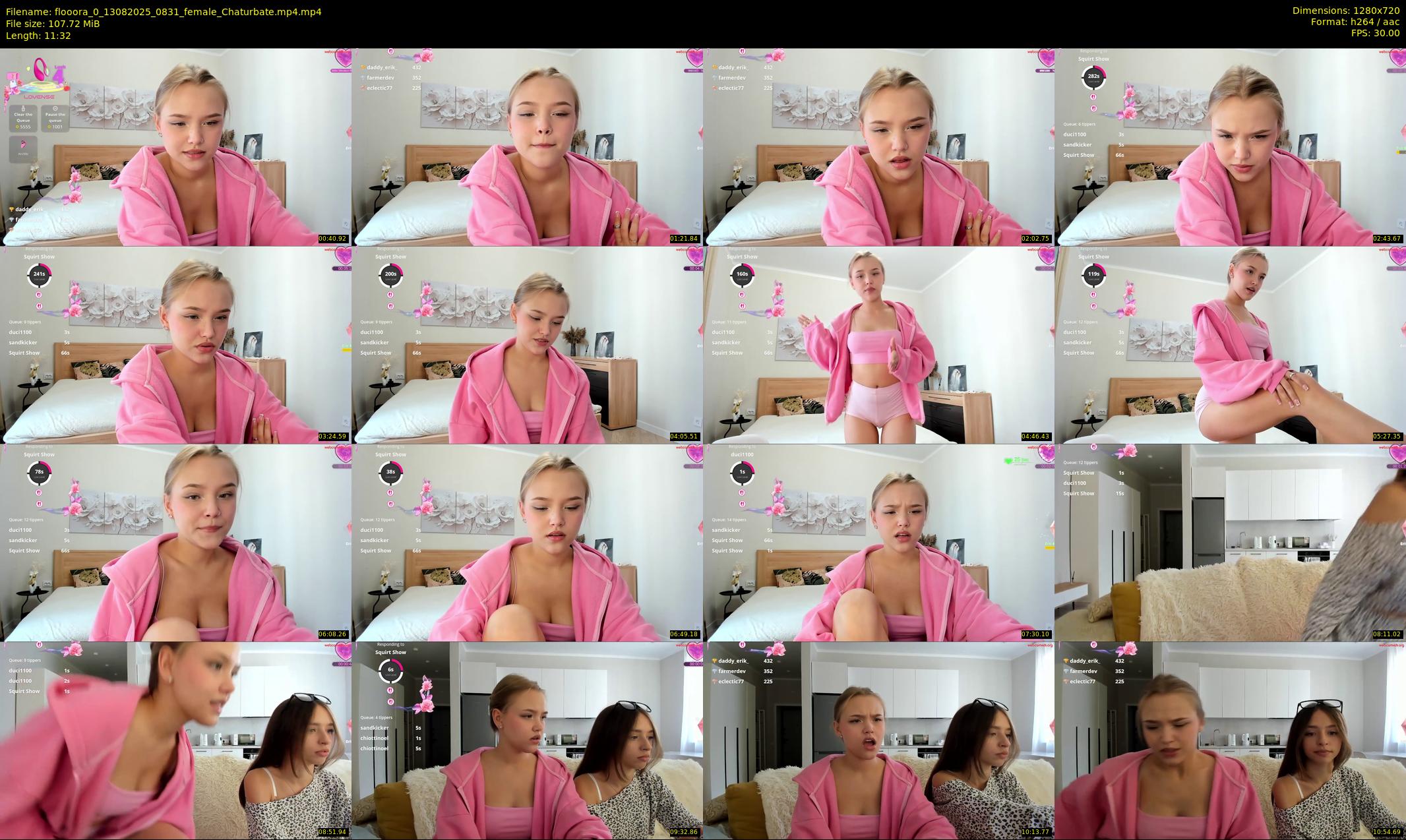 flooora_0 — 12 minute Chaturbate couple cam show recording, 720p, Aug 13, 2025