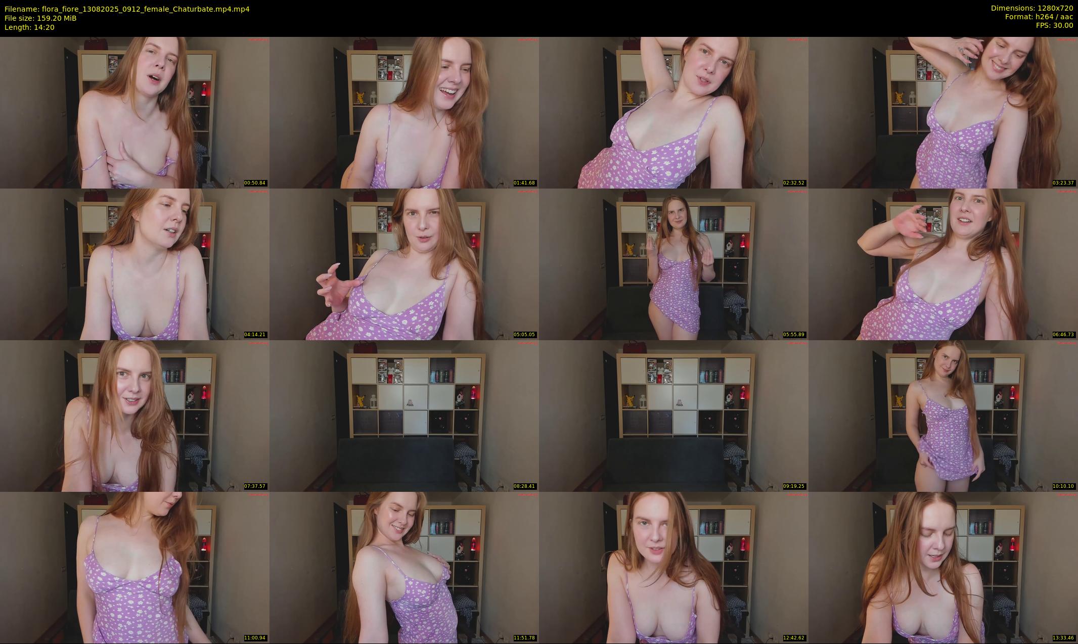 flora_fiore — 15 minute Chaturbate female cam show recording, 720p, Aug 13, 2025