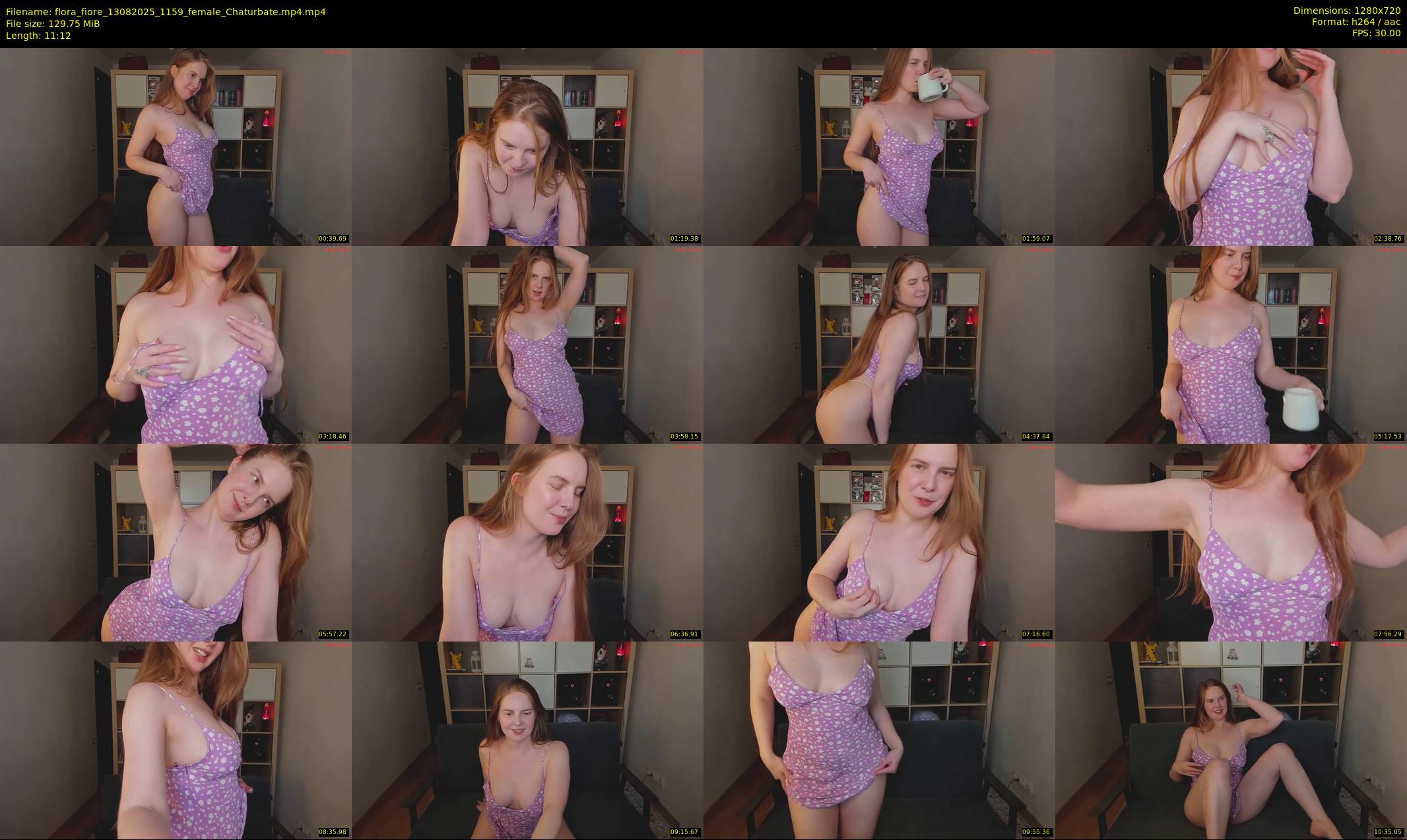 flora_fiore — 12 minute Chaturbate female cam show recording, 720p, Aug 13, 2025