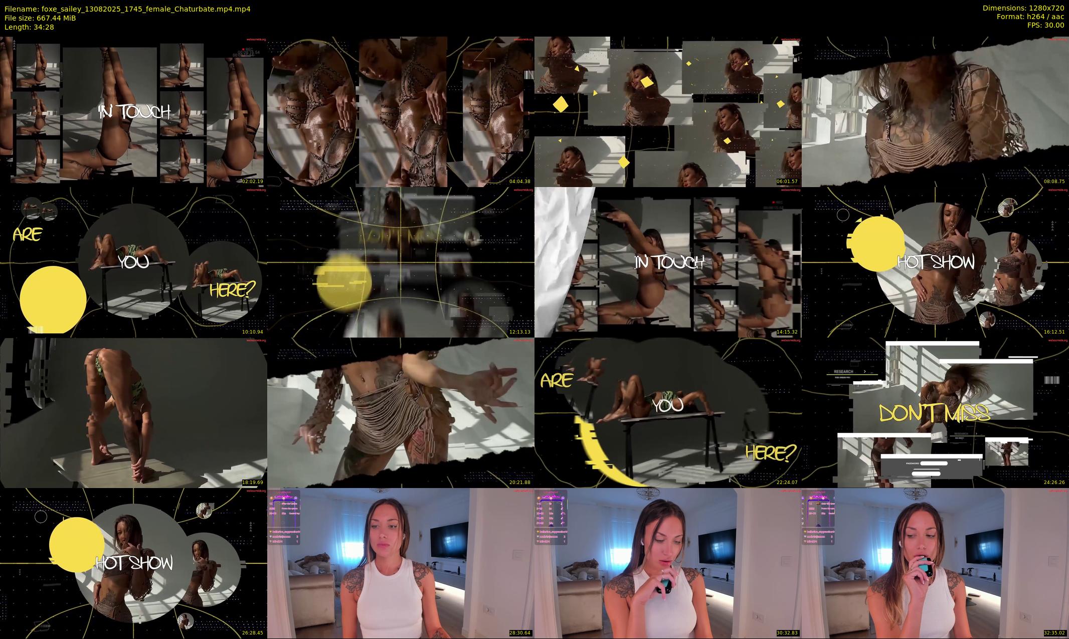 foxe_sailey — 35 minute Chaturbate female cam show recording, 720p, Aug 13, 2025