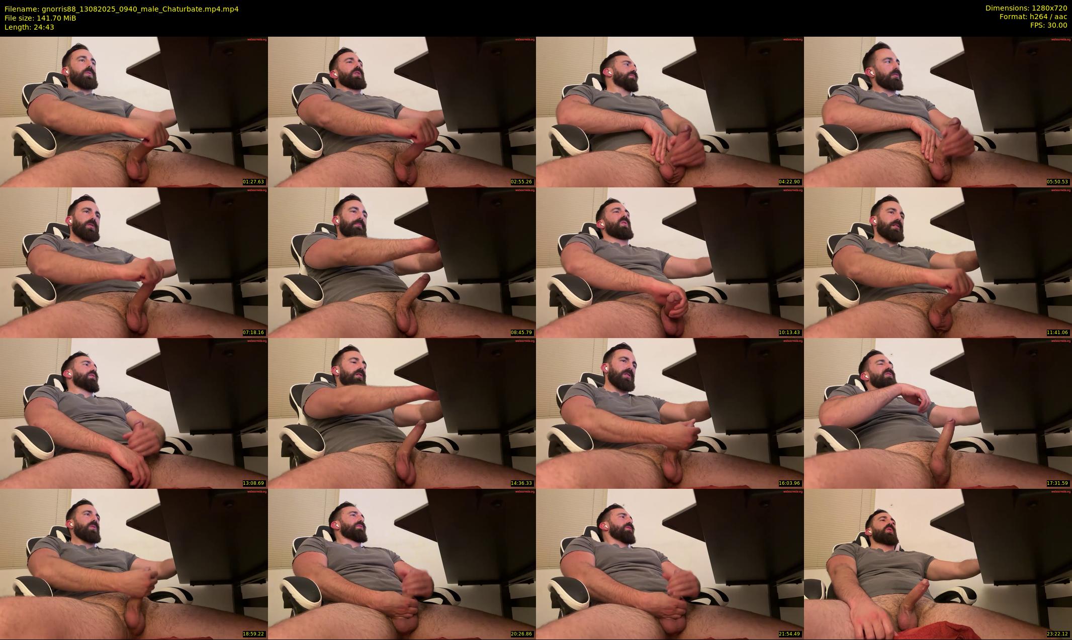 gnorris88 — 25 minute Chaturbate male cam show recording, 720p, Aug 13, 2025
