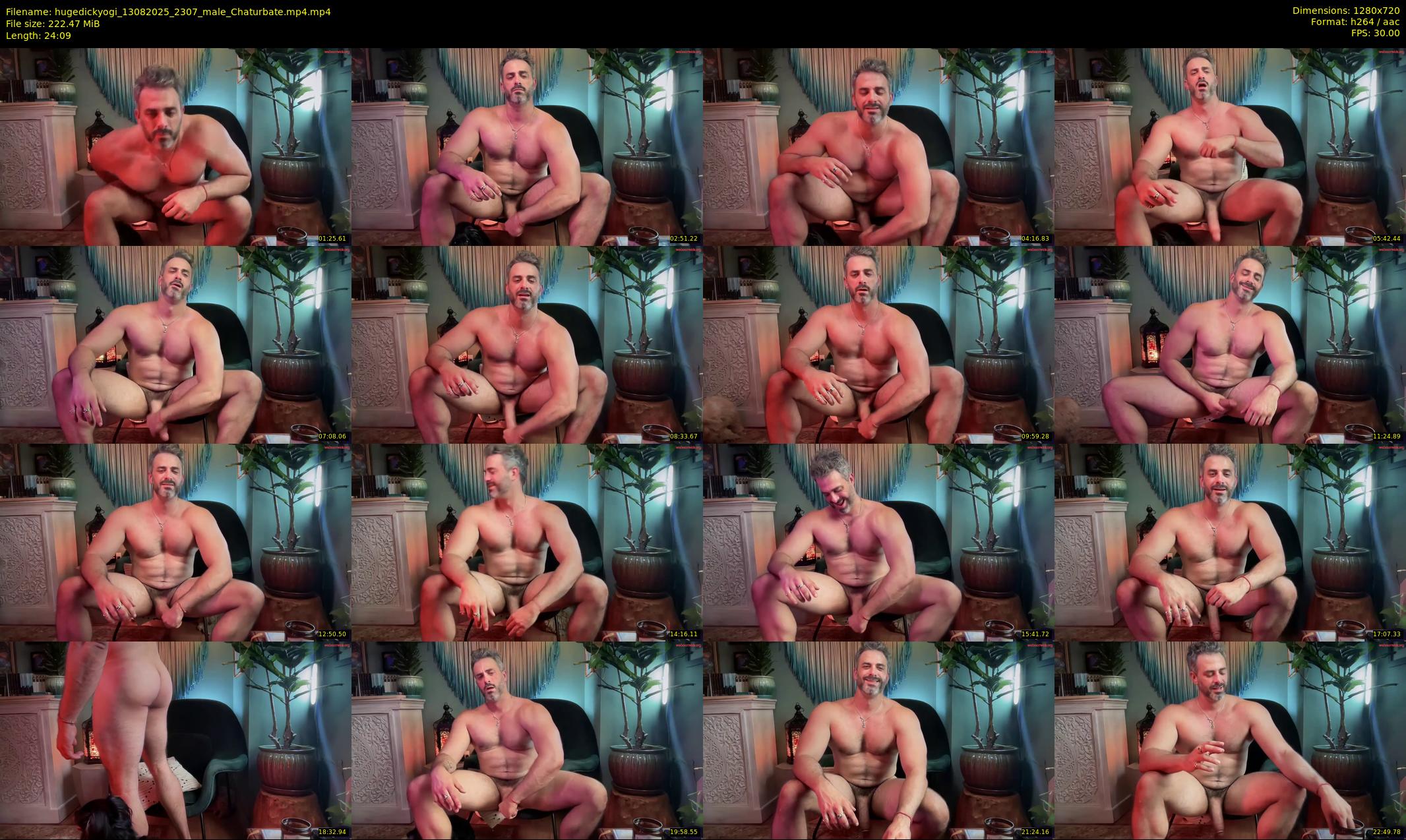 hugedickyogi — 25 minute Chaturbate male cam show recording, 720p, Aug 13, 2025