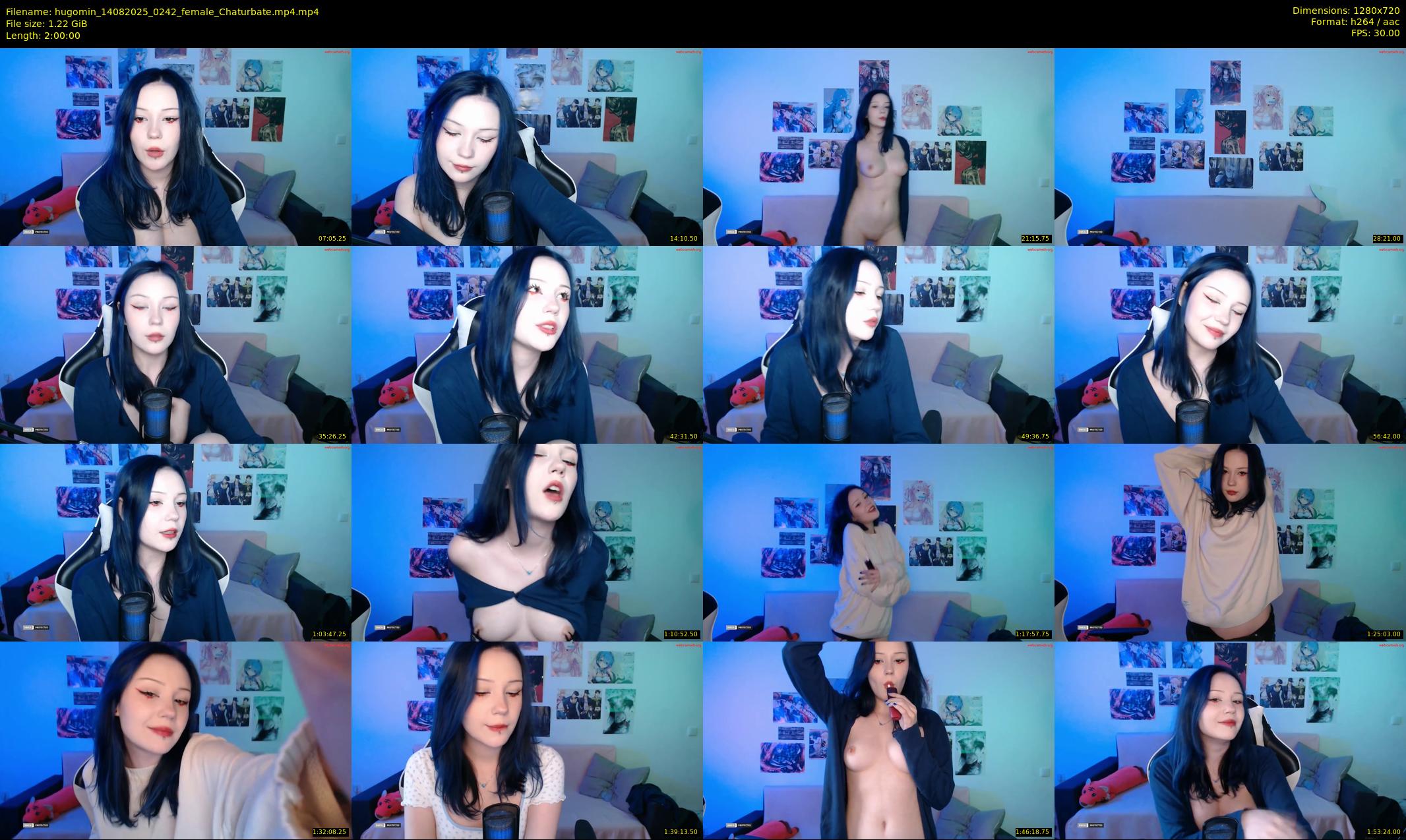 hugomin — 120 minute Chaturbate female cam show recording, 720p, Aug 14, 2025