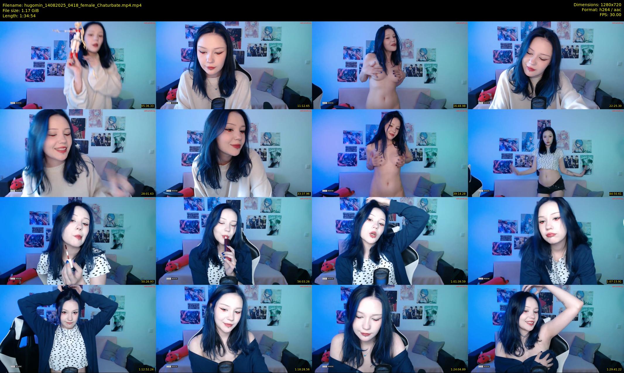 hugomin — 95 minute Chaturbate female cam show recording, 720p, Aug 14, 2025