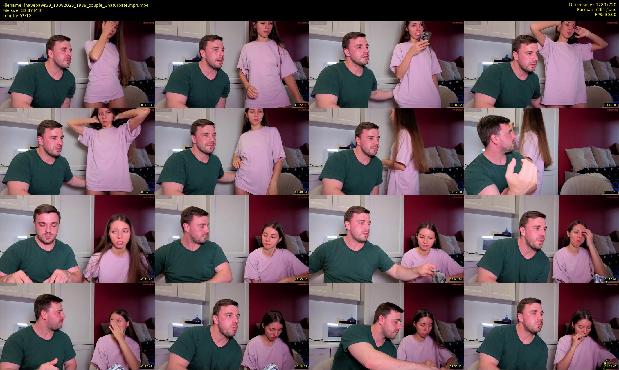 ihavepaws33 — 4 minute Chaturbate couple cam show recording, 720p, Aug 13, 2025