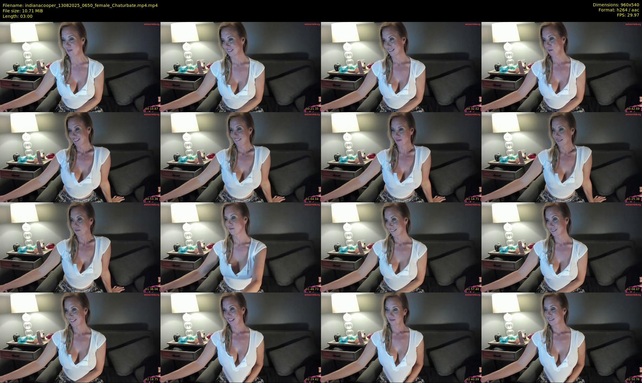 indianacooper — 3 minute Chaturbate female cam show recording, 480p, Aug 13, 2025