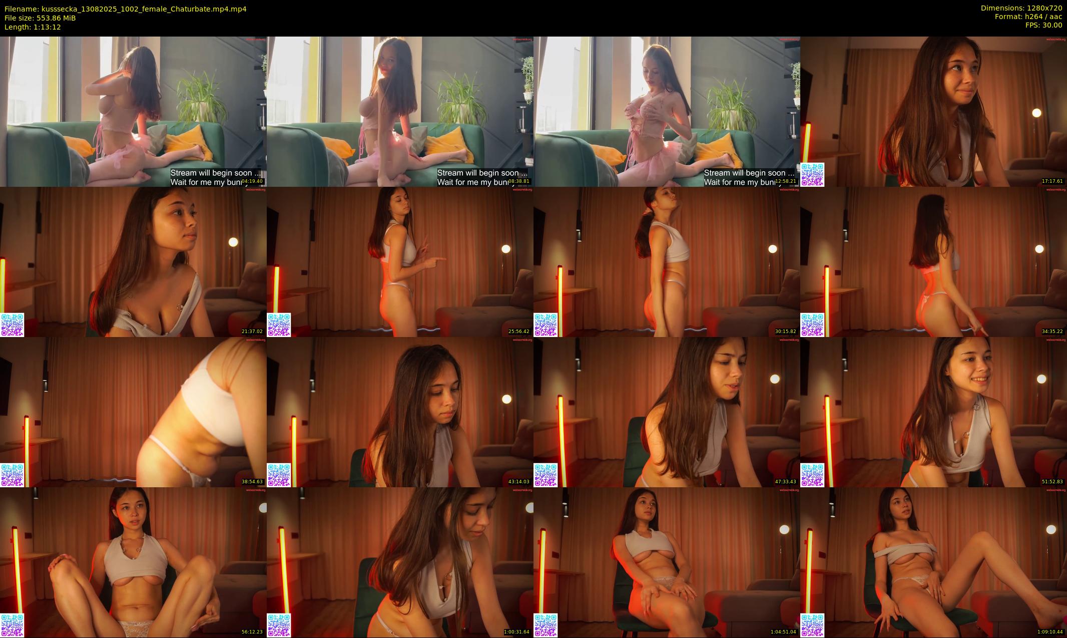kusssecka — 74 minute Chaturbate female cam show recording, 720p, Aug 13, 2025