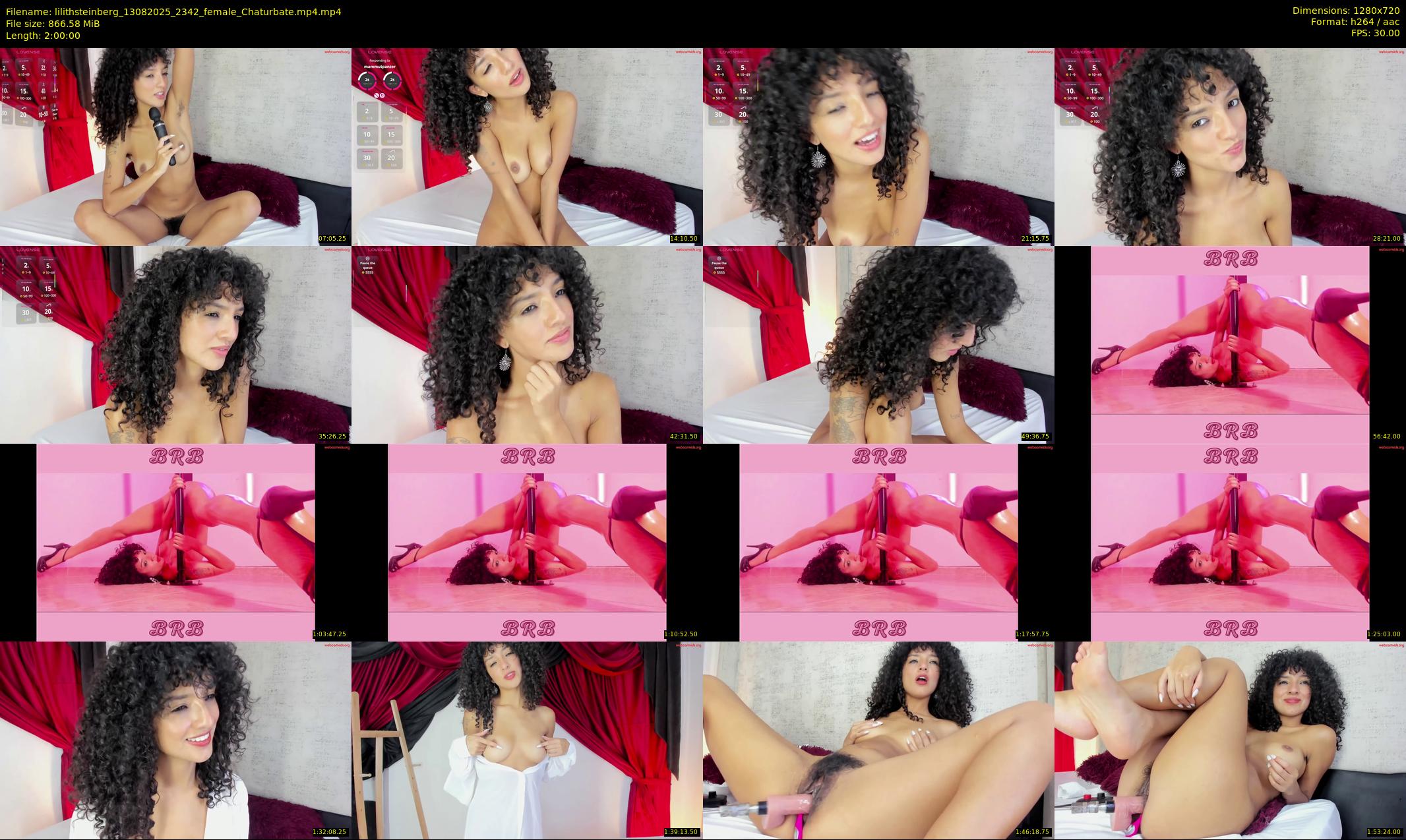 lilithsteinberg — 120 minute Chaturbate female cam show recording, 720p, Aug 13, 2025