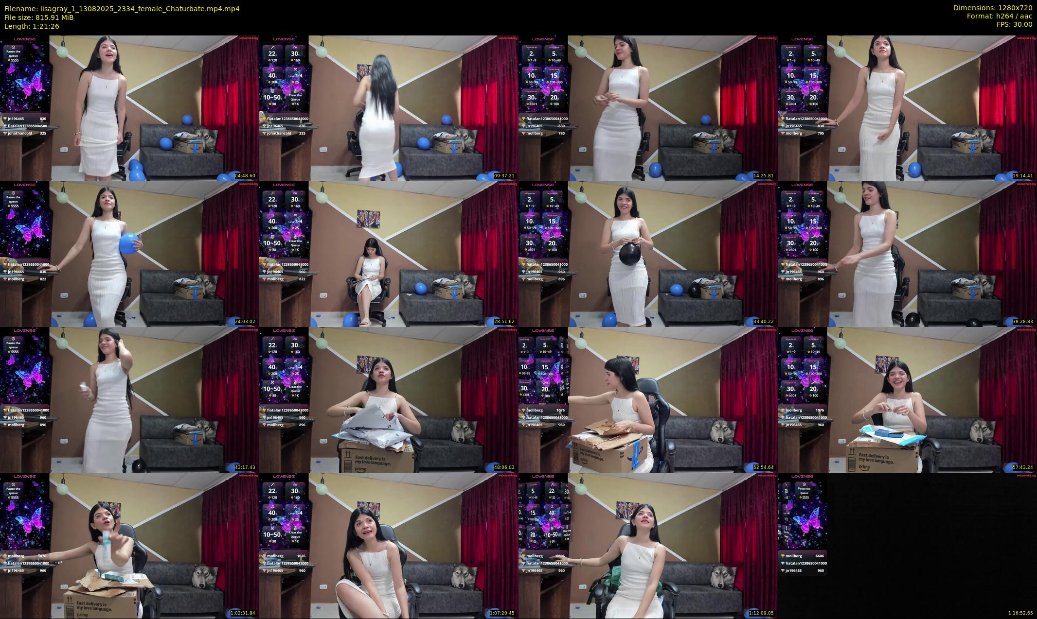 lisagray_1 — 82 minute Chaturbate female cam show recording, 720p, Aug 13, 2025
