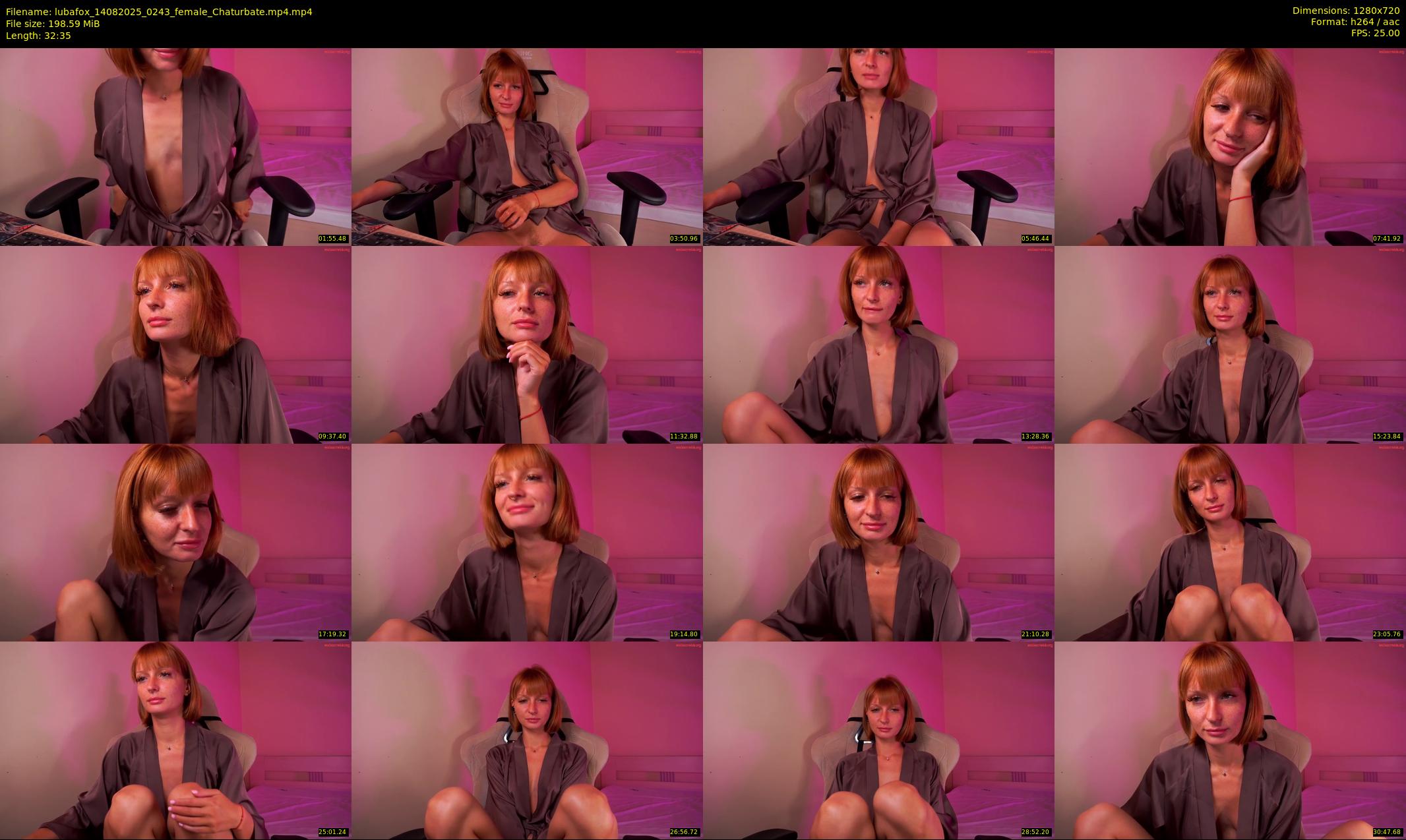 lubafox — 33 minute Chaturbate female cam show recording, 720p, Aug 14, 2025