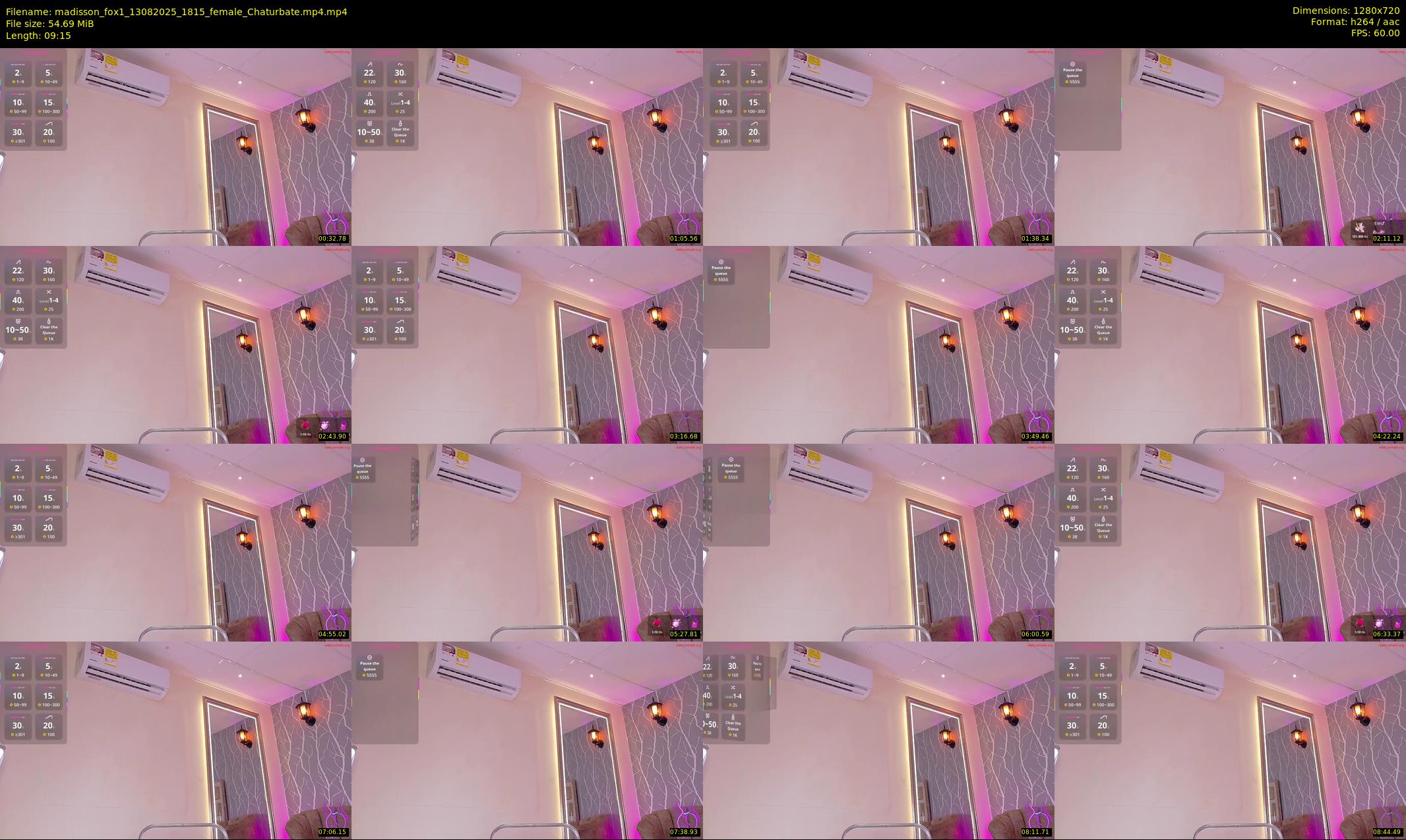 madisson_fox1 — 10 minute Chaturbate female cam show recording, 720p, Aug 13, 2025