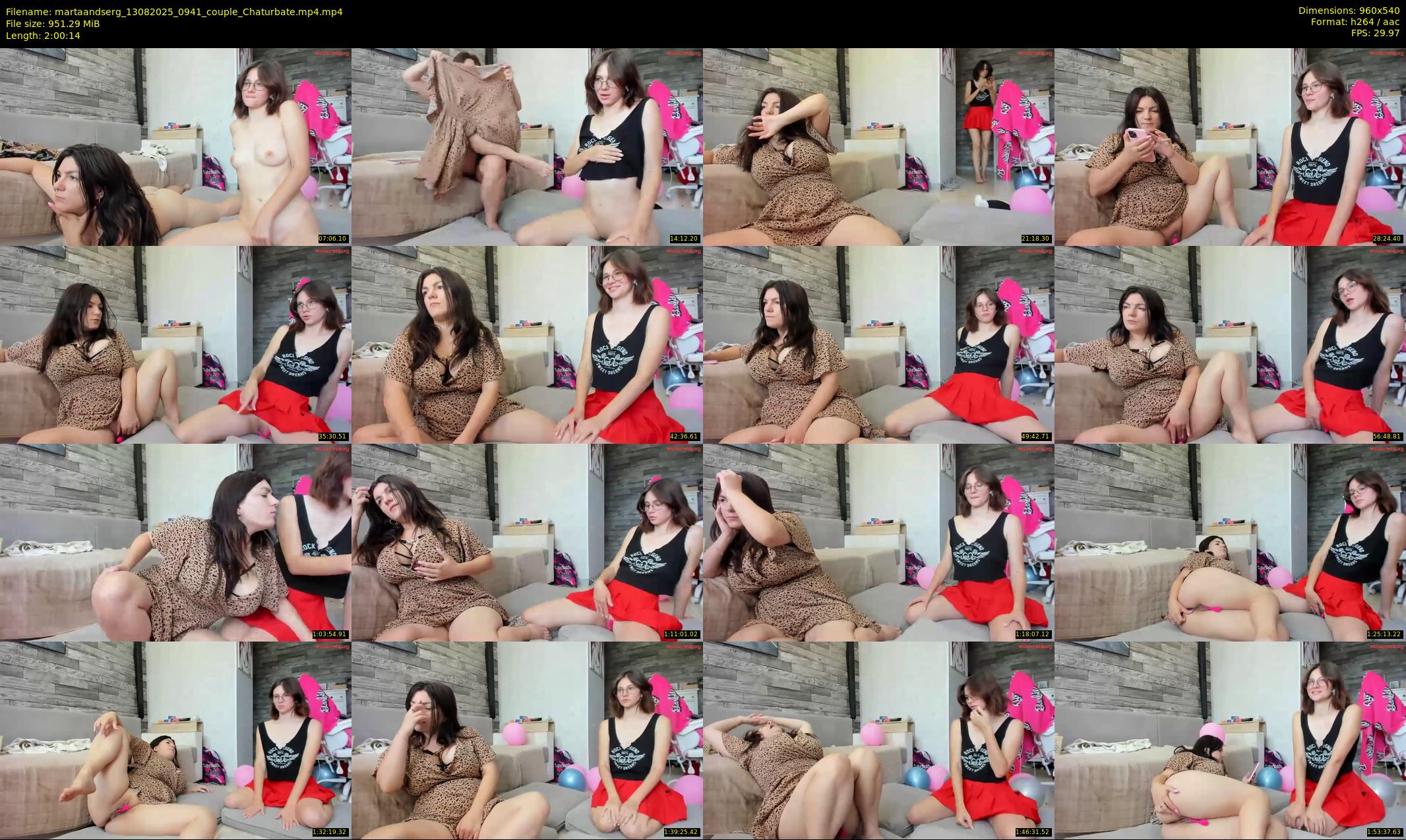 martaandserg — 121 minute Chaturbate female cam show recording, 480p, Aug 13, 2025