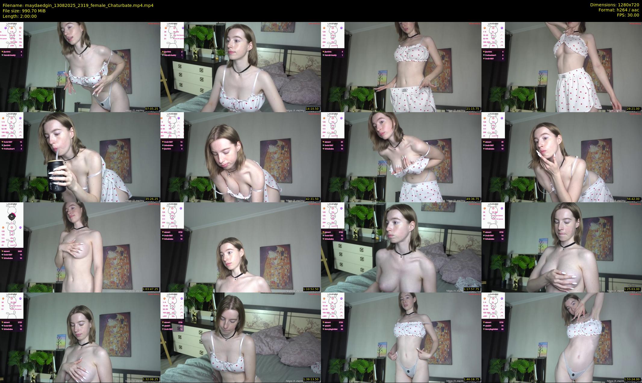 maydaedgin — 120 minute Chaturbate female cam show recording, 720p, Aug 13, 2025