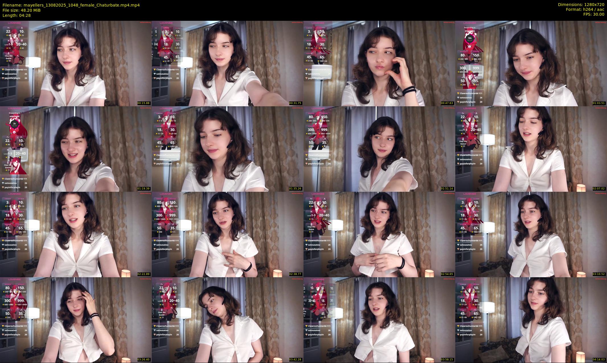 mayellers — 5 minute Chaturbate female cam show recording, 720p, Aug 13, 2025
