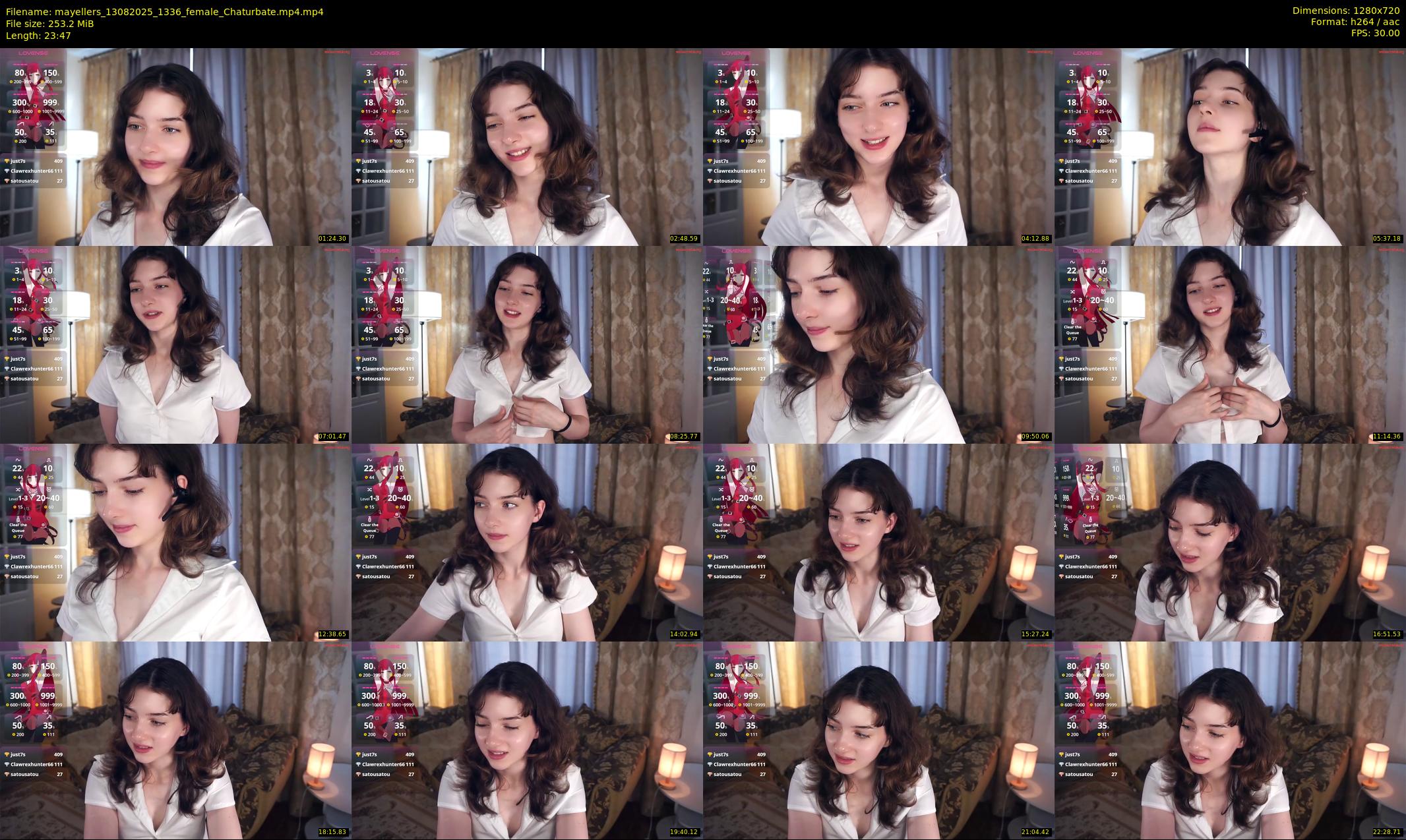 mayellers — 24 minute Chaturbate female cam show recording, 720p, Aug 13, 2025
