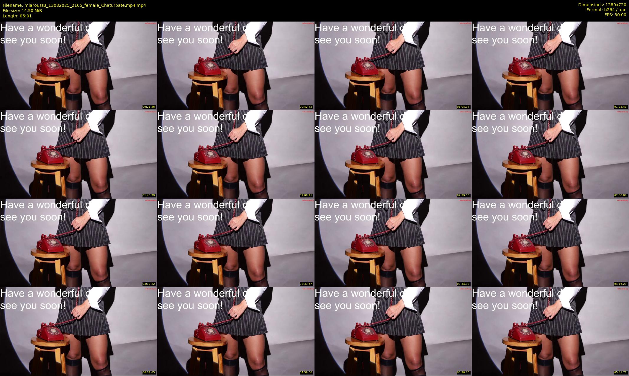 miarouss3 — 7 minute Chaturbate female cam show recording, 720p, Aug 13, 2025