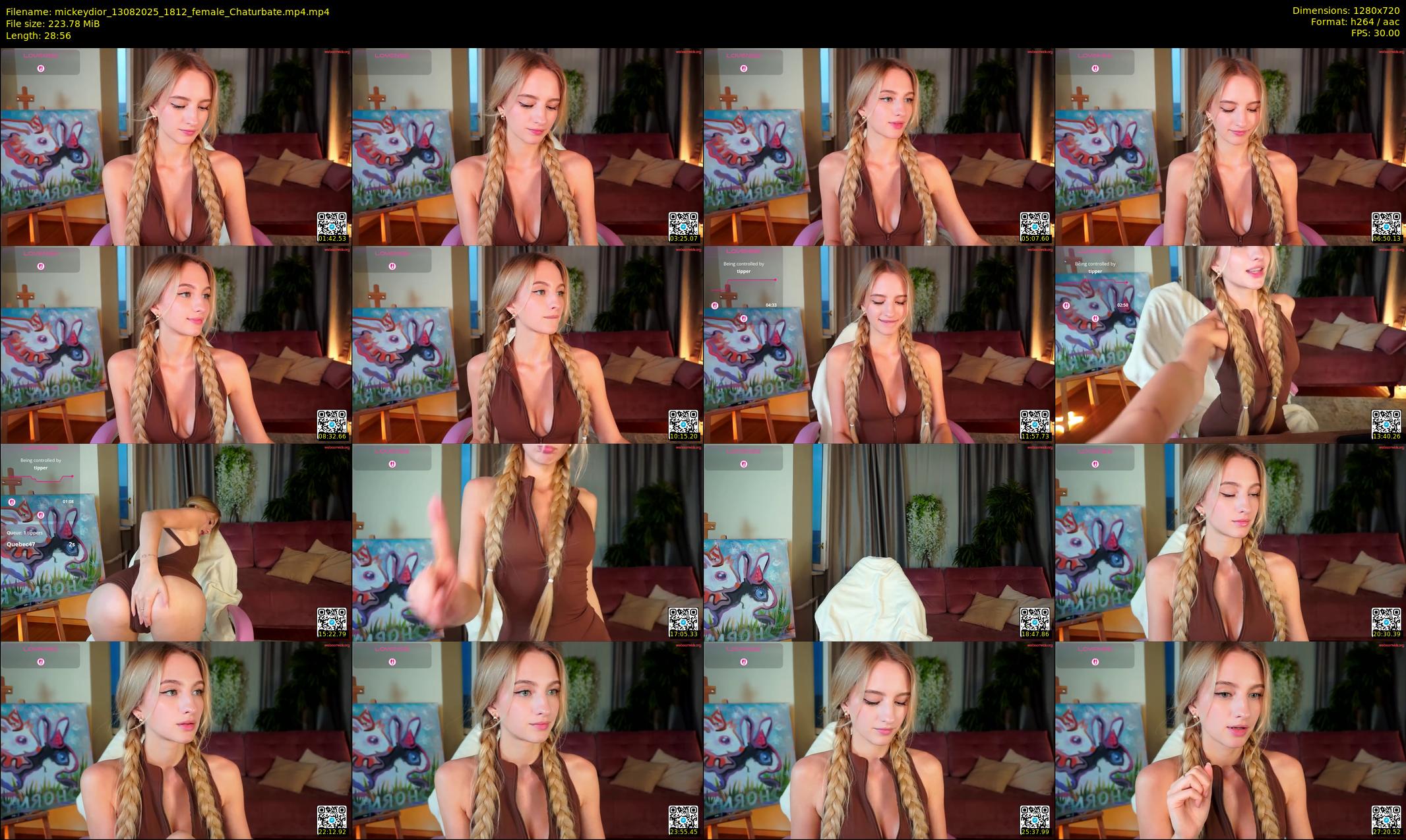 mickeydior — 29 minute Chaturbate female cam show recording, 720p, Aug 13, 2025