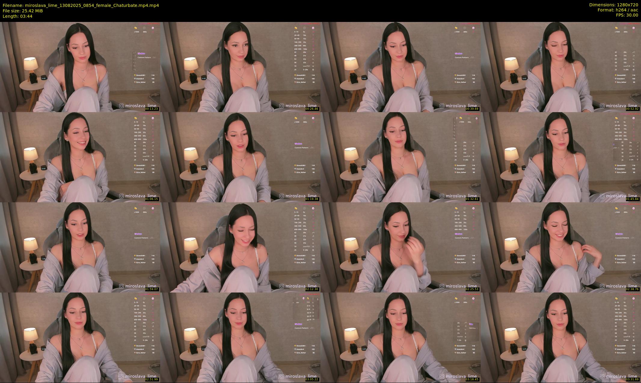 miroslava_lime — 4 minute Chaturbate female cam show recording, 720p, Aug 13, 2025