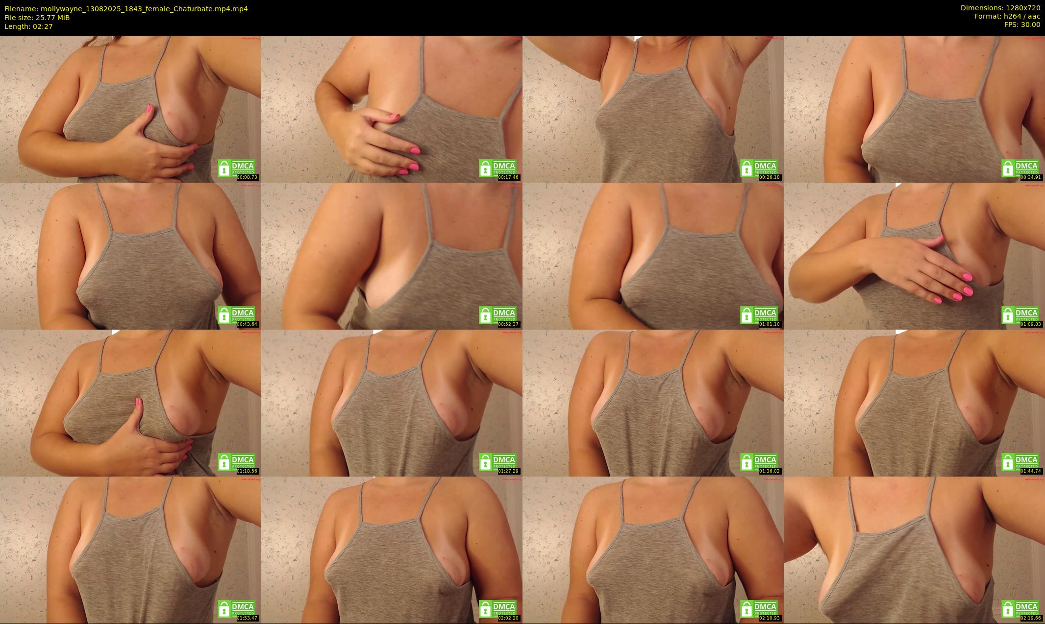 mollywayne — 3 minute Chaturbate female cam show recording, 720p, Aug 13, 2025