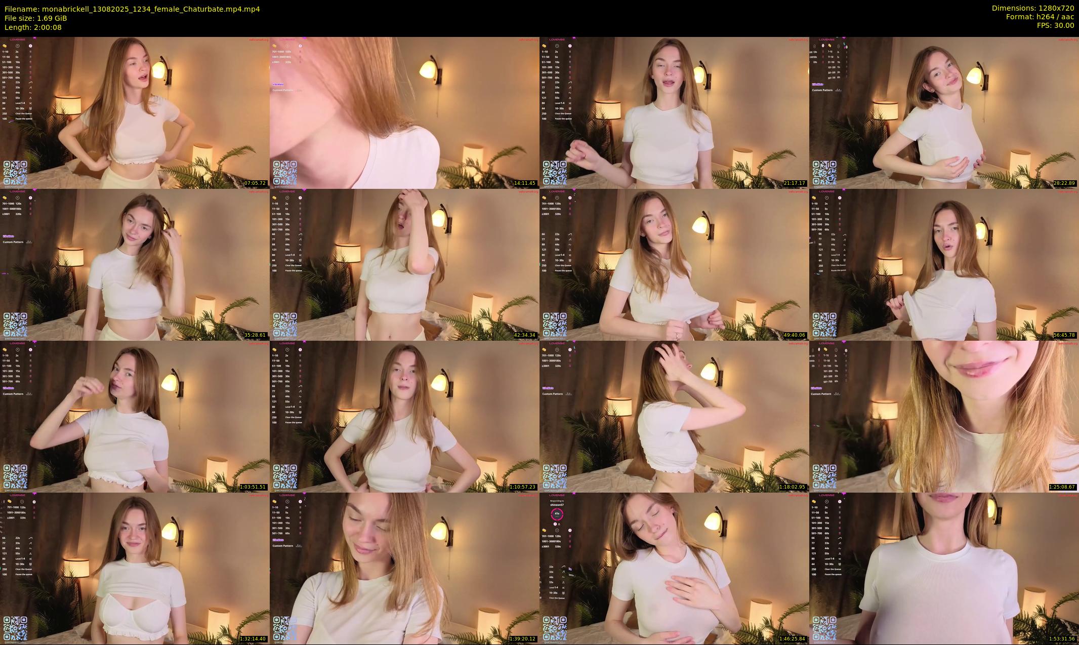 monabrickell — 121 minute Chaturbate female cam show recording, 720p, Aug 13, 2025