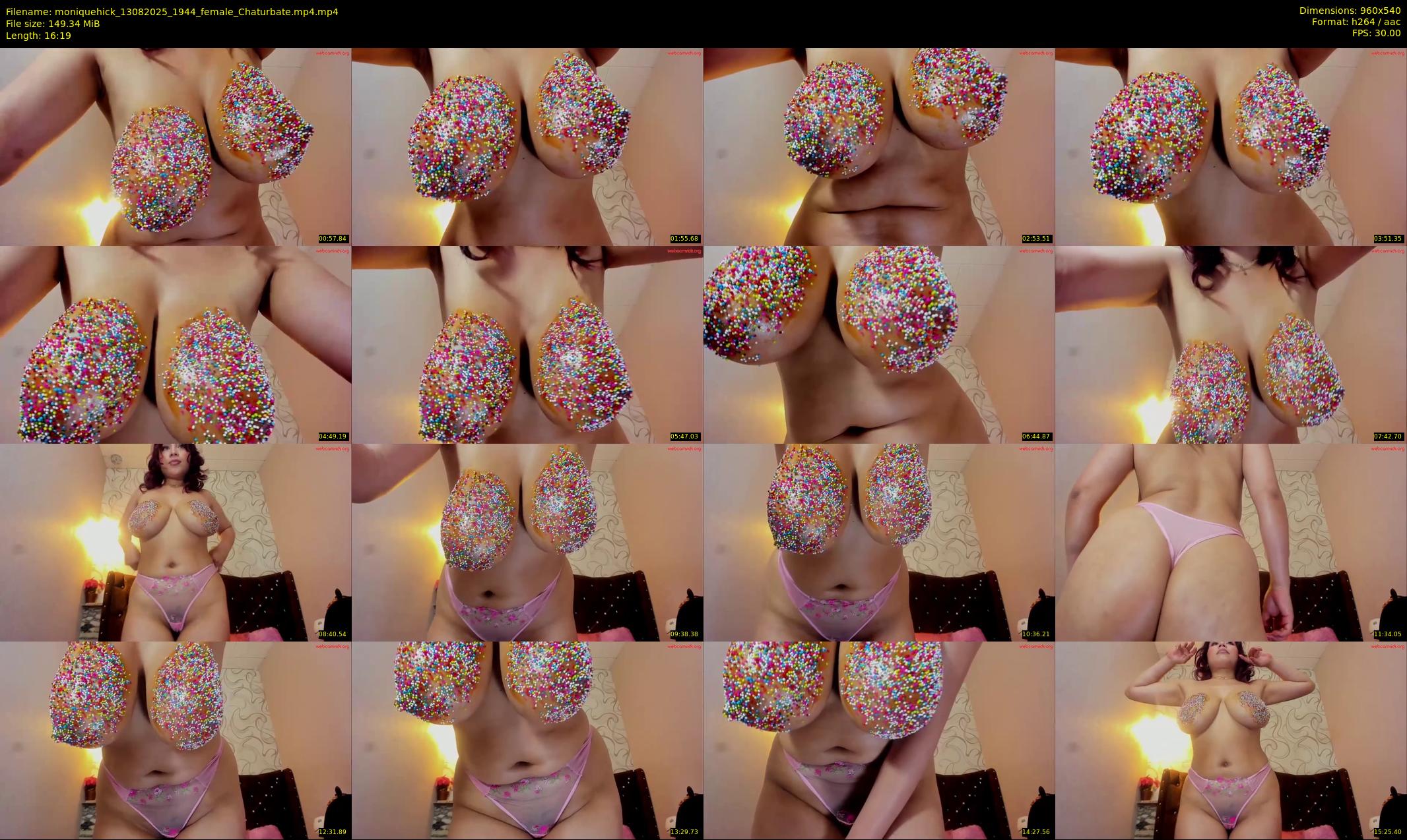 moniquehick — 17 minute Chaturbate female cam show recording, 480p, Aug 13, 2025