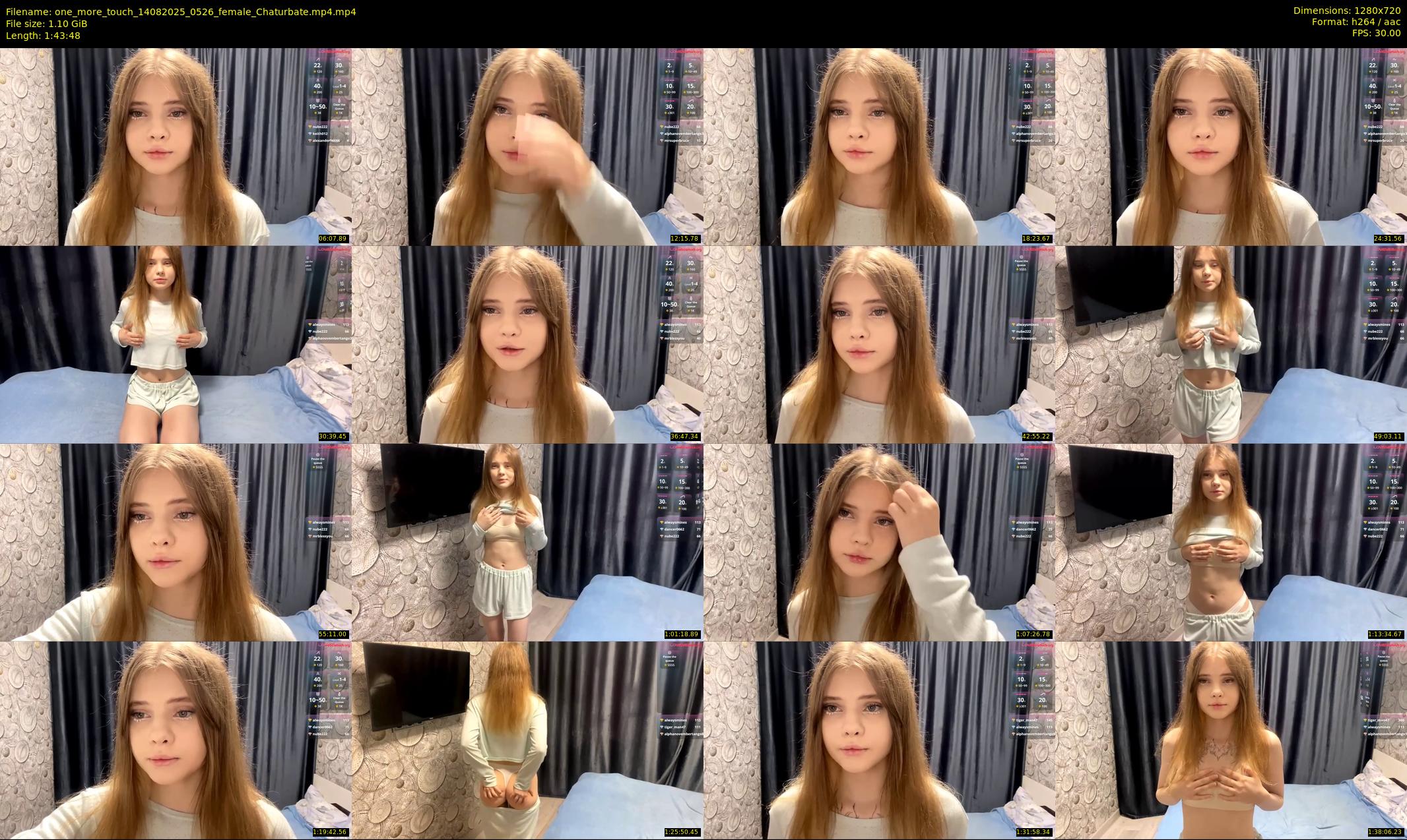 one_more_touch — 104 minute Chaturbate female cam show recording, 720p, Aug 14, 2025