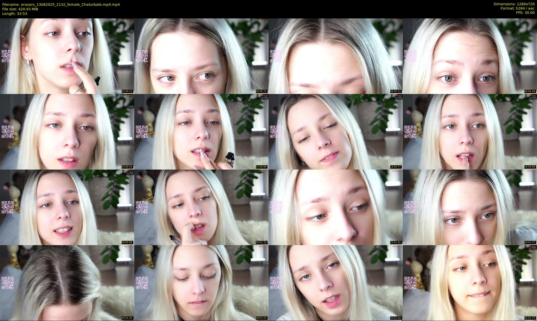 orasaro — 34 minute Chaturbate female cam show recording, 720p, Aug 13, 2025
