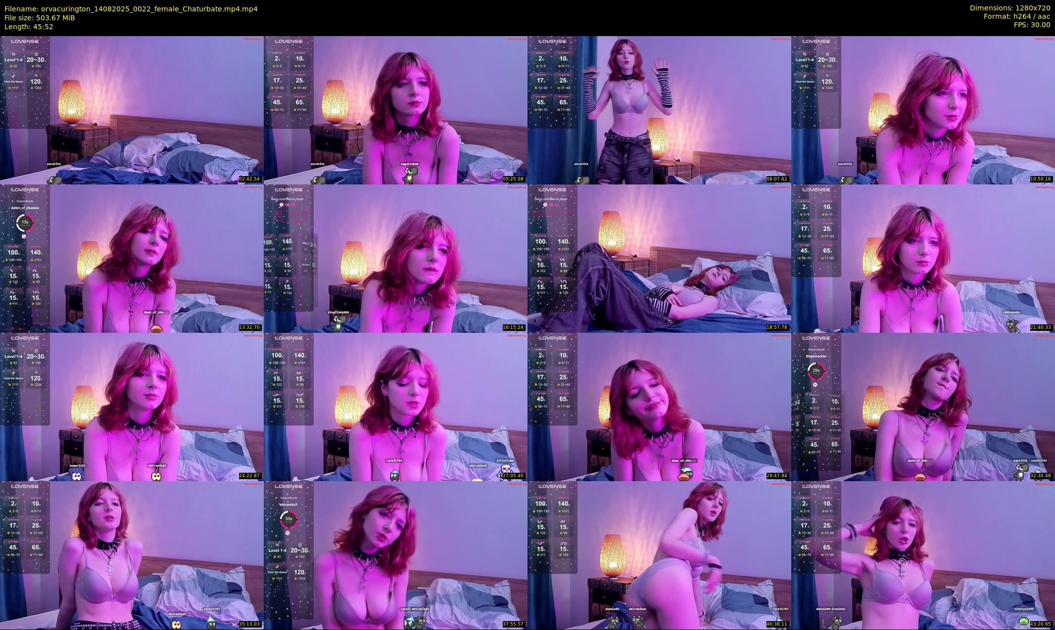 orvacurington — 46 minute Chaturbate female cam show recording, 720p, Aug 14, 2025