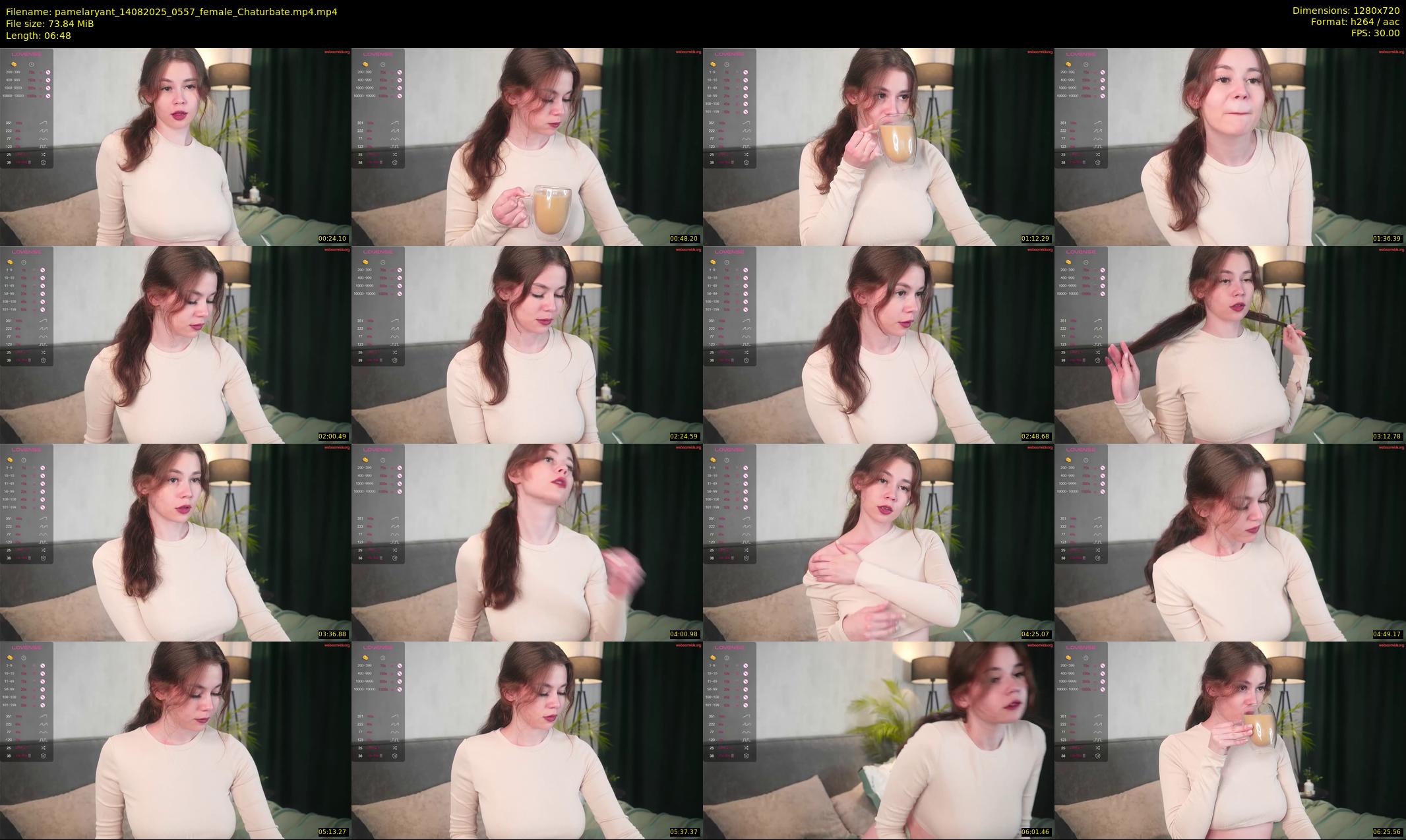 pamelaryant — 7 minute Chaturbate female cam show recording, 720p, Aug 14, 2025