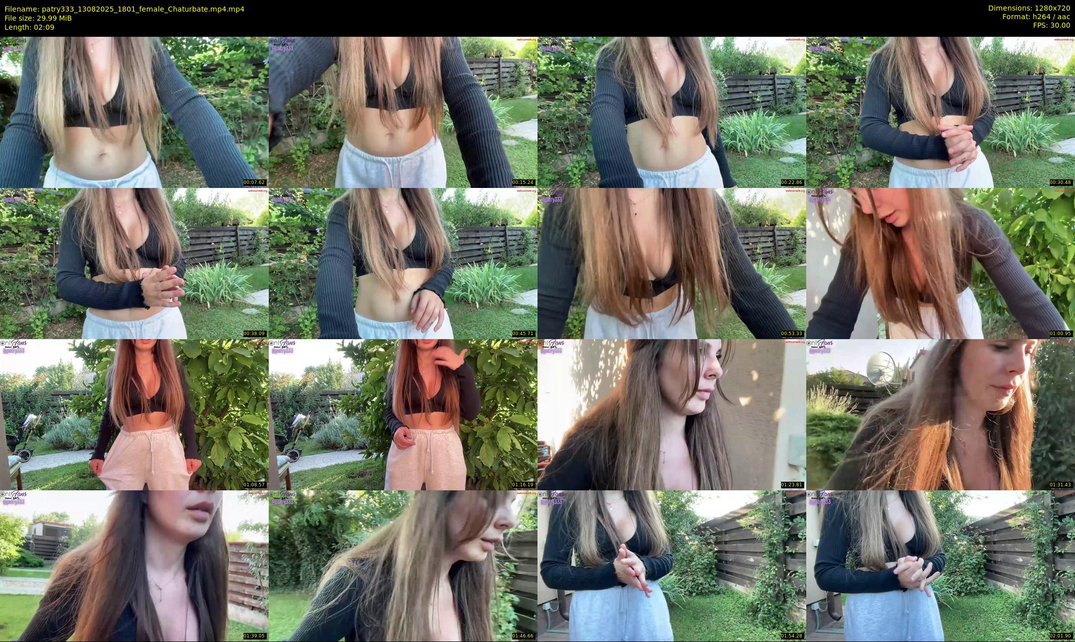 patry333 — 3 minute Chaturbate female cam show recording, 720p, Aug 13, 2025