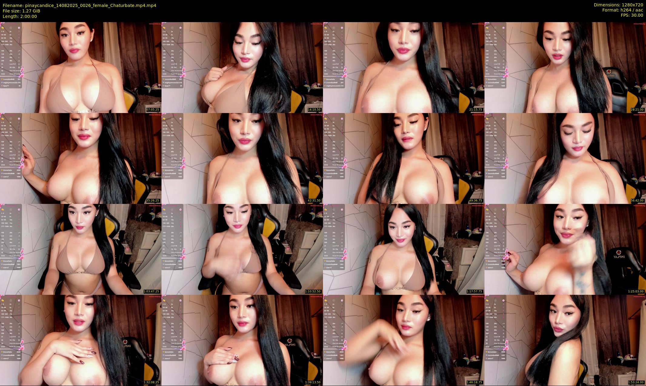 pinaycandice — 120 minute Chaturbate female cam show recording, 720p, Aug 14, 2025