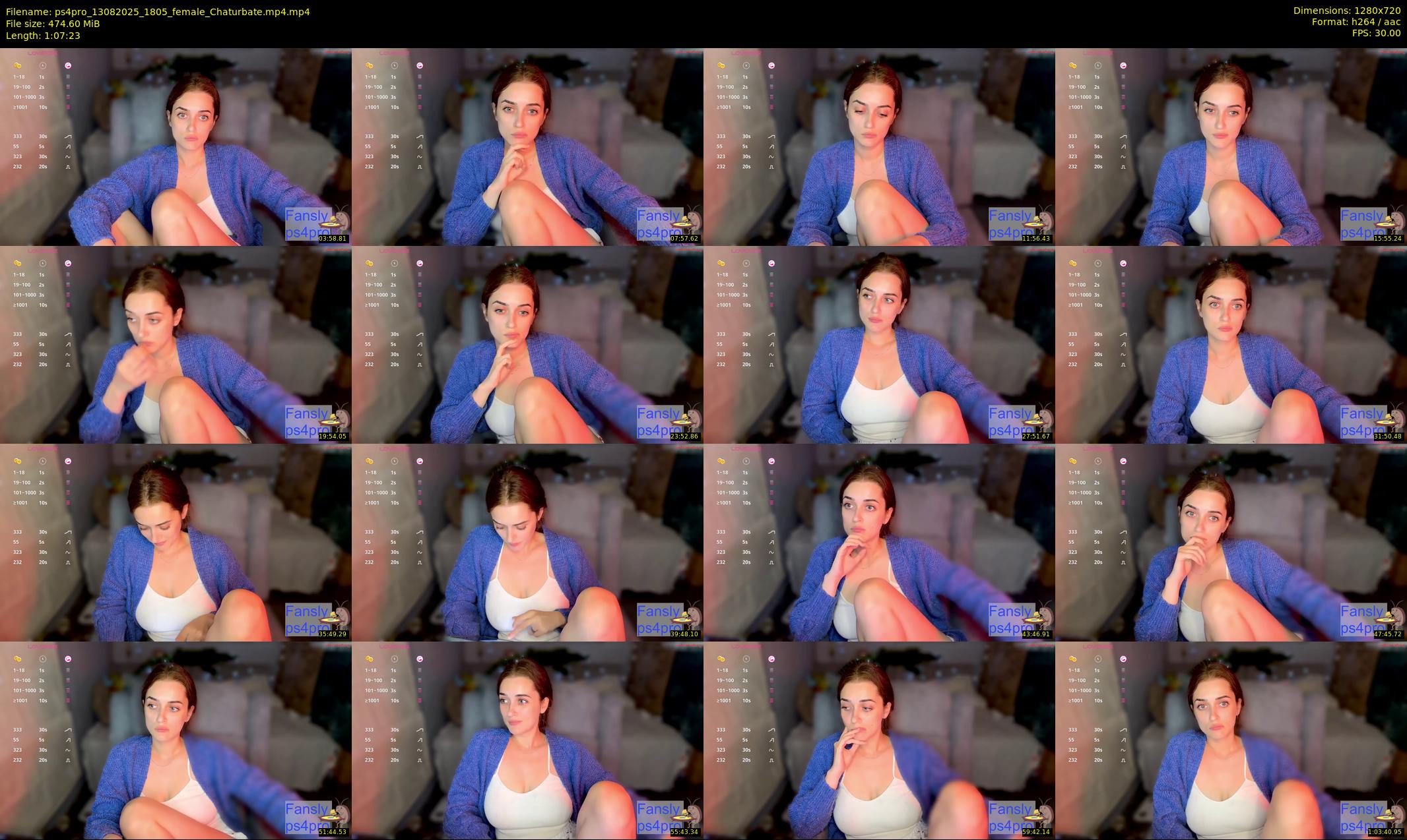 ps4pro — 68 minute Chaturbate female cam show recording, 720p, Aug 13, 2025