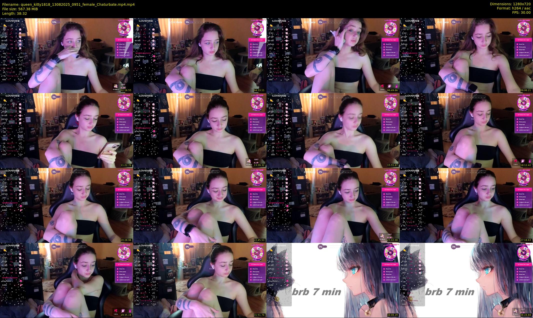 queen_kitty1818 — 39 minute Chaturbate female cam show recording, 720p, Aug 13, 2025
