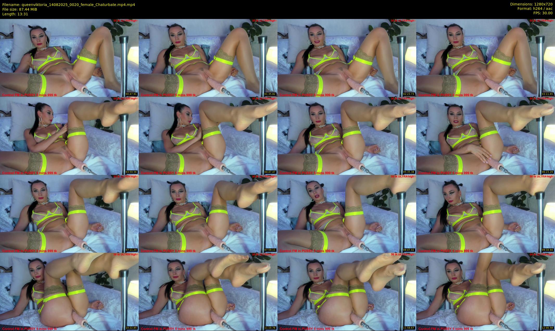 queenviktoria — 14 minute Chaturbate female cam show recording, 720p, Aug 14, 2025