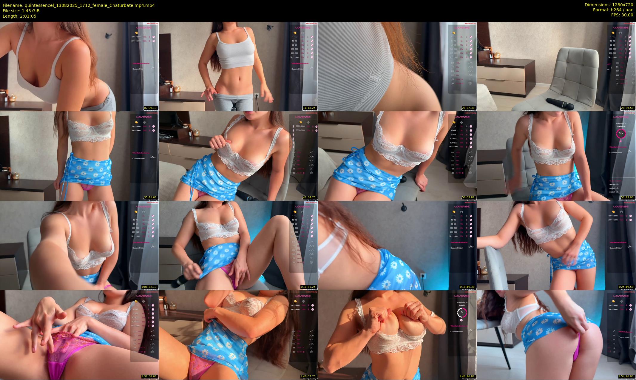 quintessencel — 122 minute Chaturbate female cam show recording, 720p, Aug 13, 2025