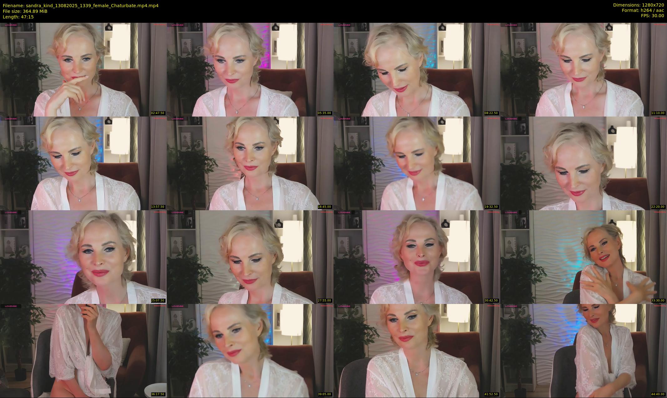 sandra_kind — 48 minute Chaturbate female cam show recording, 720p, Aug 13, 2025