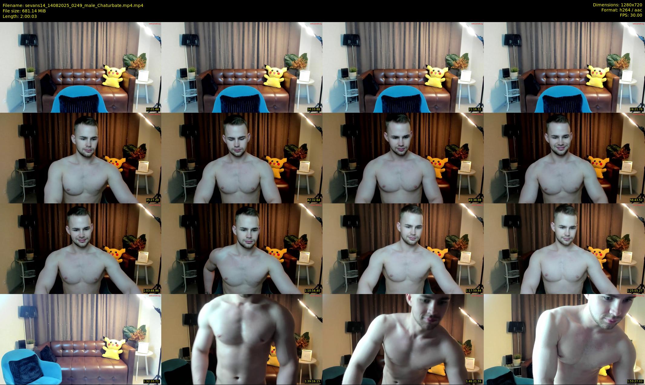 sevans14 — 121 minute Chaturbate male cam show recording, 720p, Aug 14, 2025
