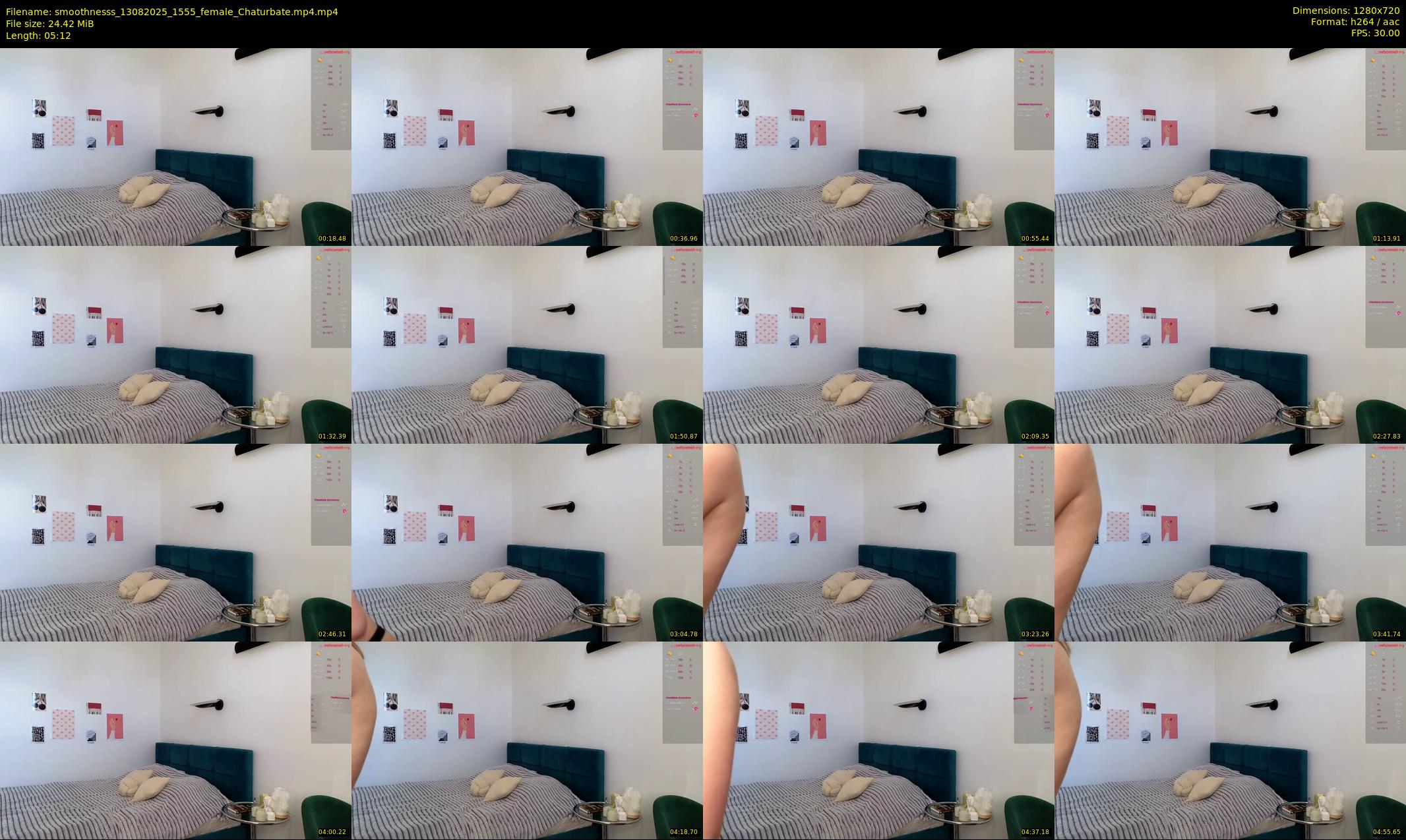 smoothnesss — 6 minute Chaturbate female cam show recording, 720p, Aug 13, 2025