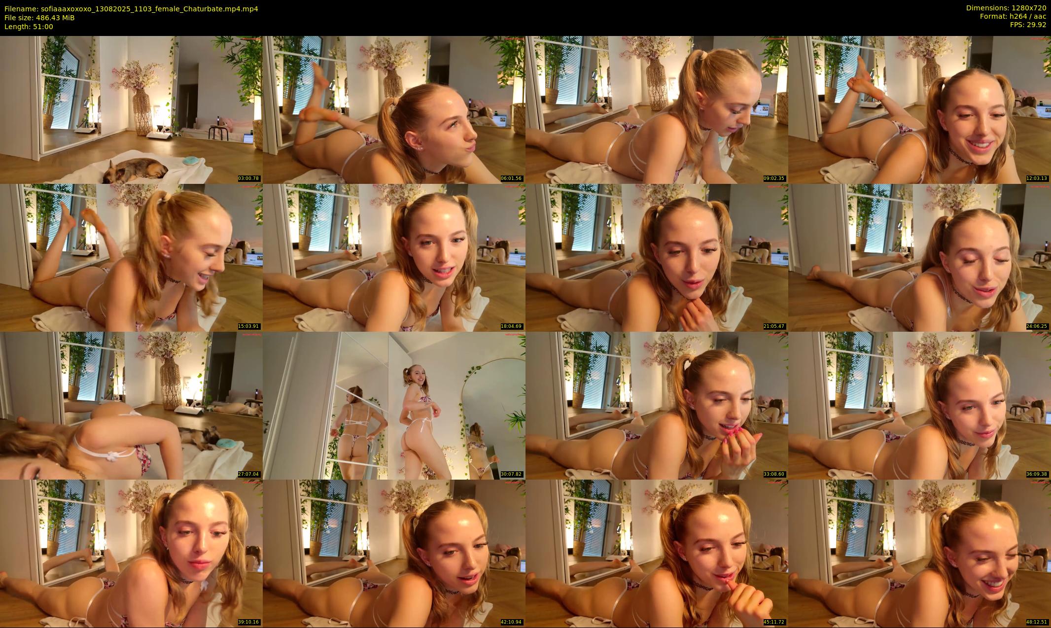 sofiaaaxoxoxo — 51 minute Chaturbate female cam show recording, 720p, Aug 13, 2025