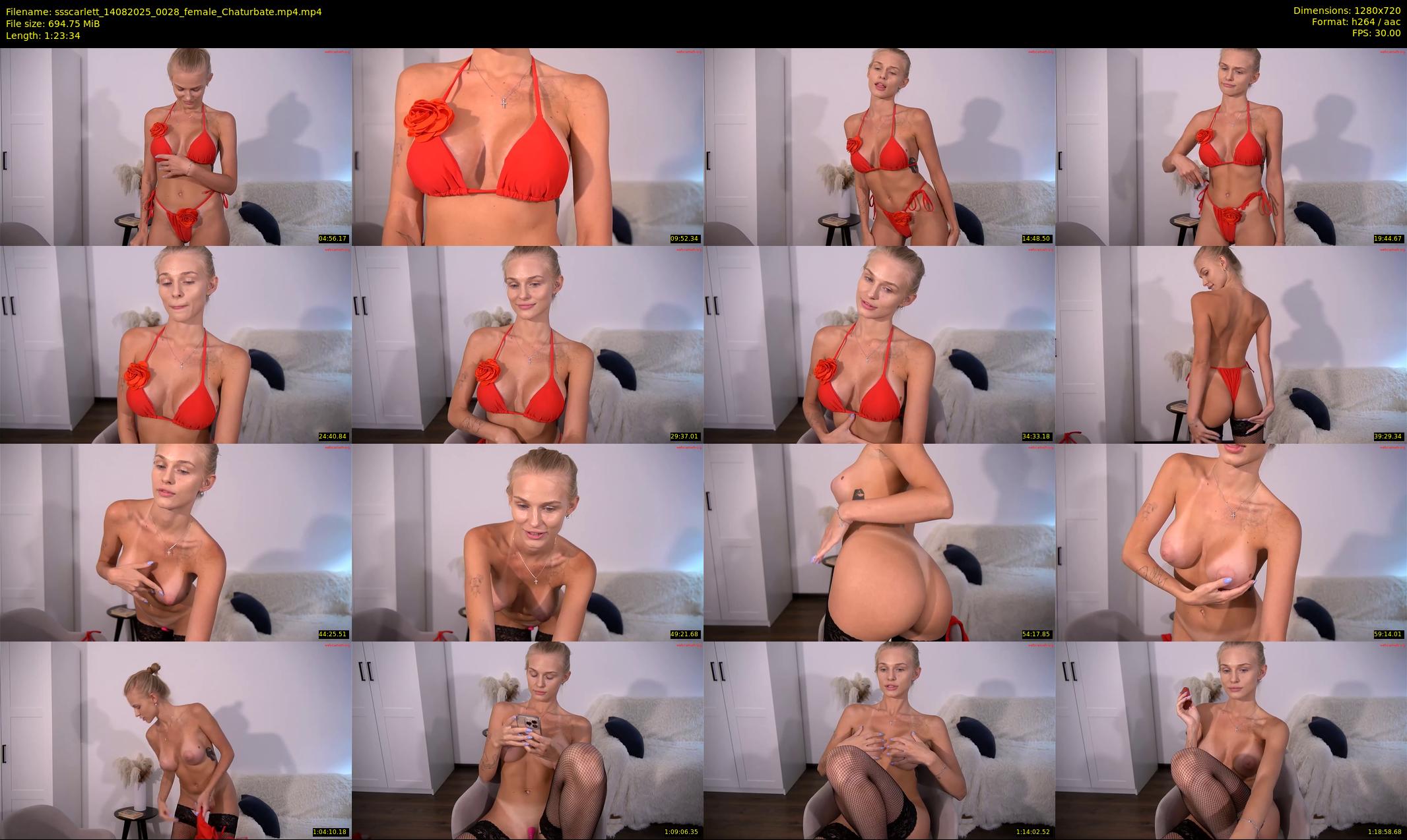 ssscarlett — 84 minute Chaturbate female cam show recording, 720p, Aug 14, 2025
