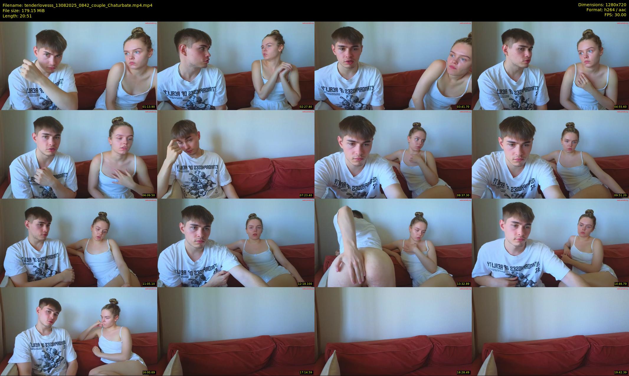 tenderlovesss — 21 minute Chaturbate couple cam show recording, 720p, Aug 13, 2025
