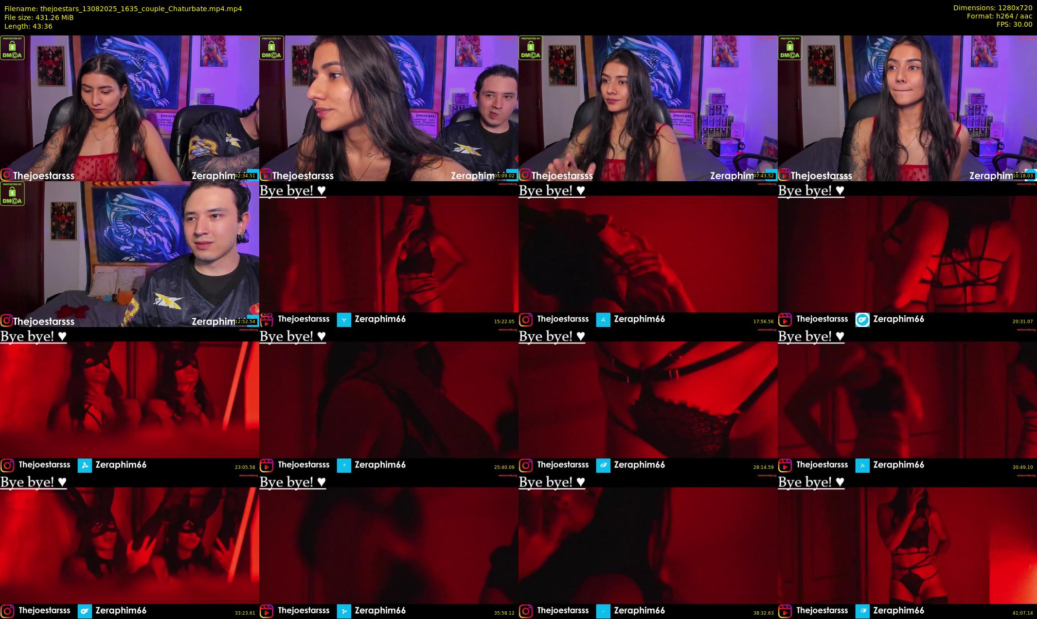 thejoestars — 44 minute Chaturbate couple cam show recording, 720p, Aug 13, 2025