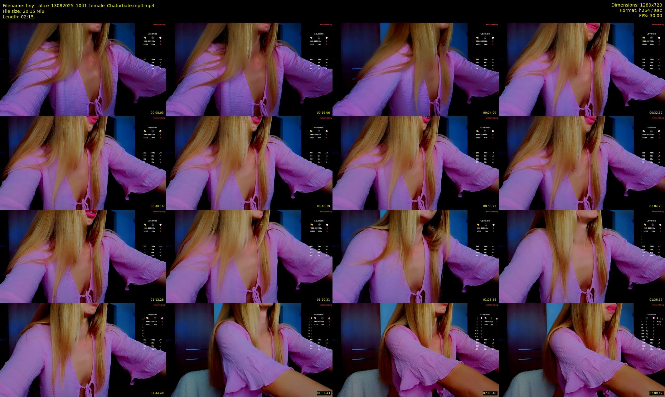 tiny__alice — 3 minute Chaturbate female cam show recording, 720p, Aug 13, 2025