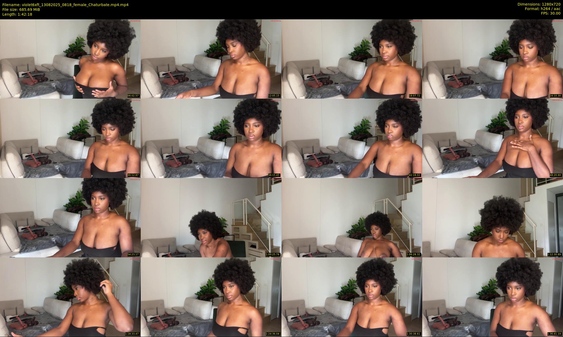 violet6xft — 103 minute Chaturbate female cam show recording, 720p, Aug 13, 2025